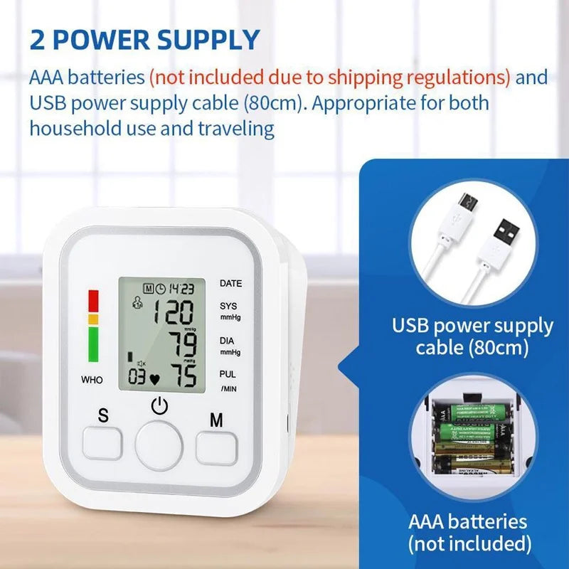 Automatic Tonometer Arm Blood Pressure Monitor