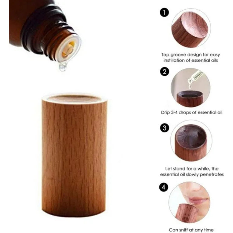 Mini Wooden Essential Oil Diffuser (1/5 PCS)