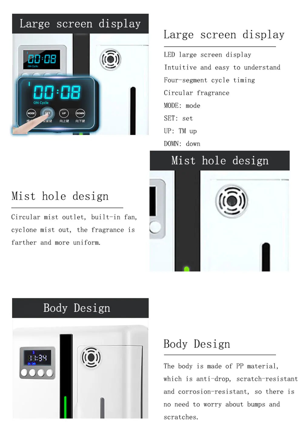 Wall-Mounted Scent Machine Aroma Diffuser