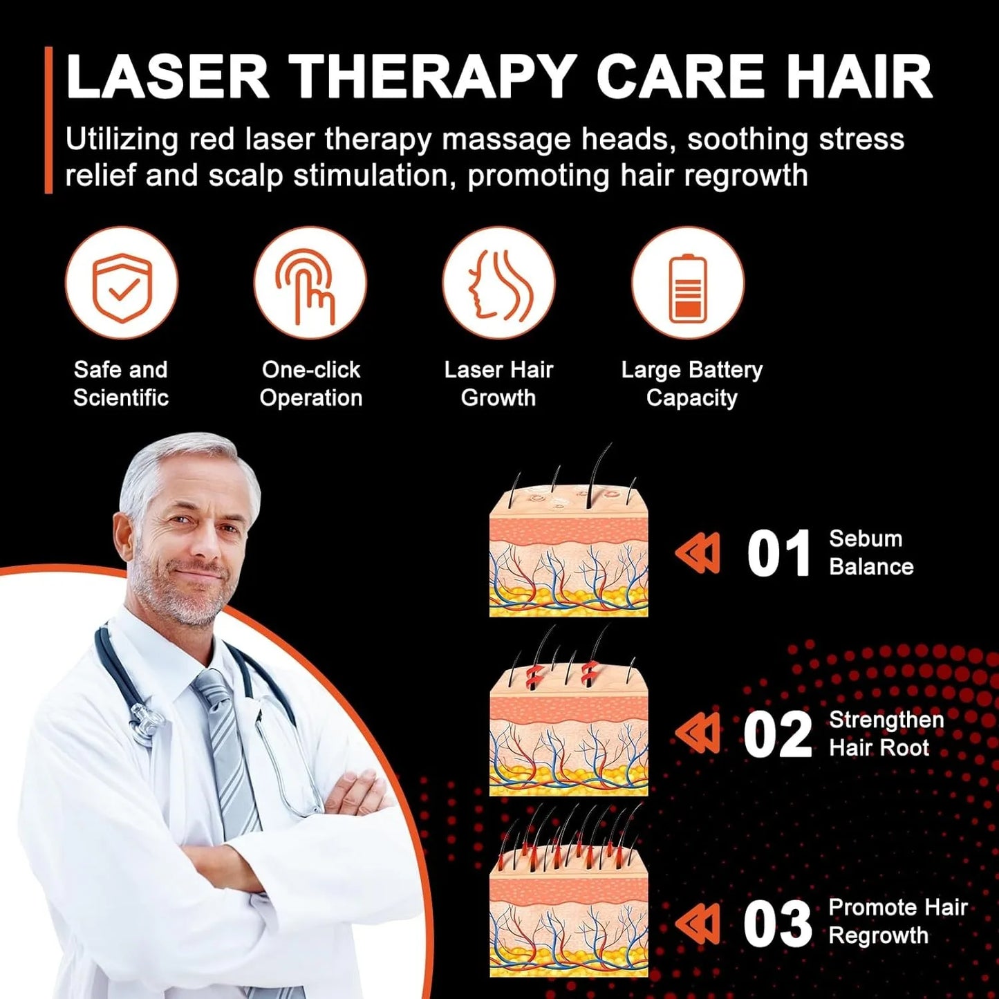 Laser Hair Growth Comb – Anti-Hair Loss Therapy