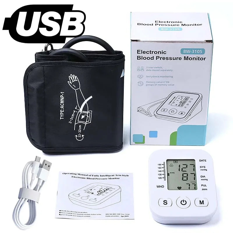 Portable Digital BP & Heart Monitor