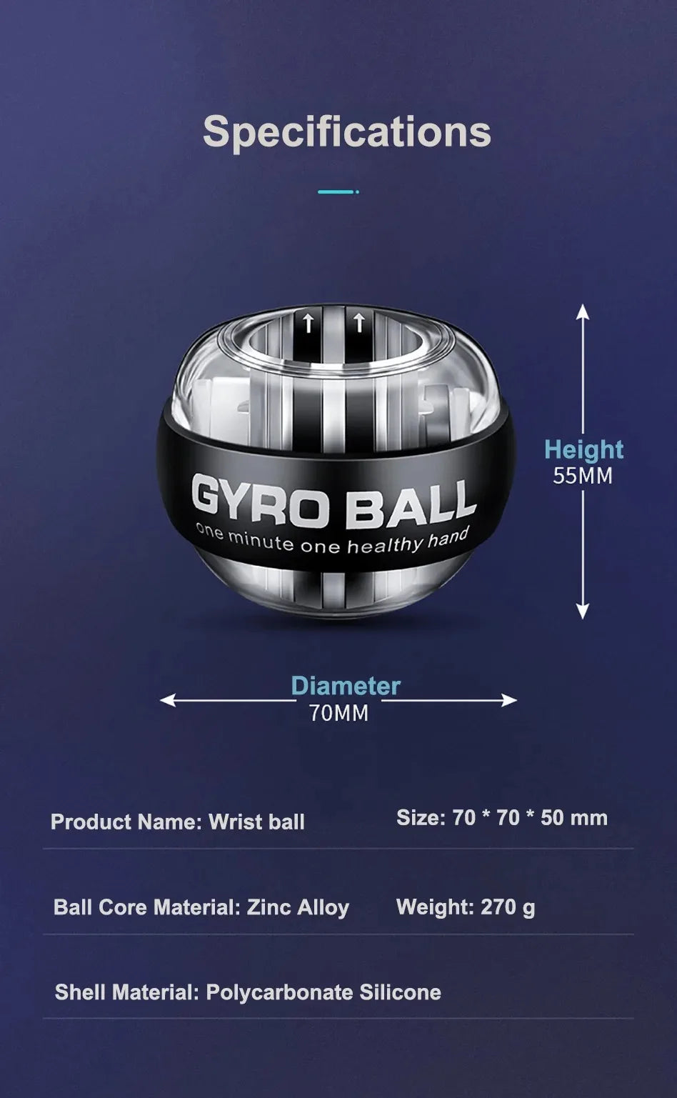 Fitness Powerball Gyro Ball