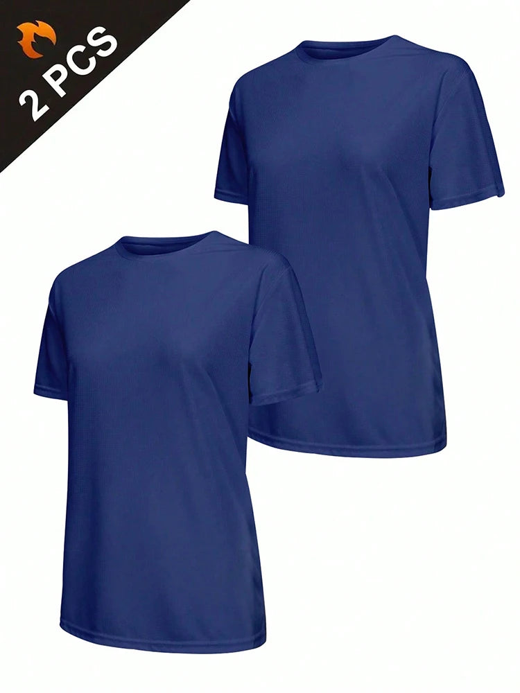 2Pcs Women's Quick Dry Sport T-Shirts