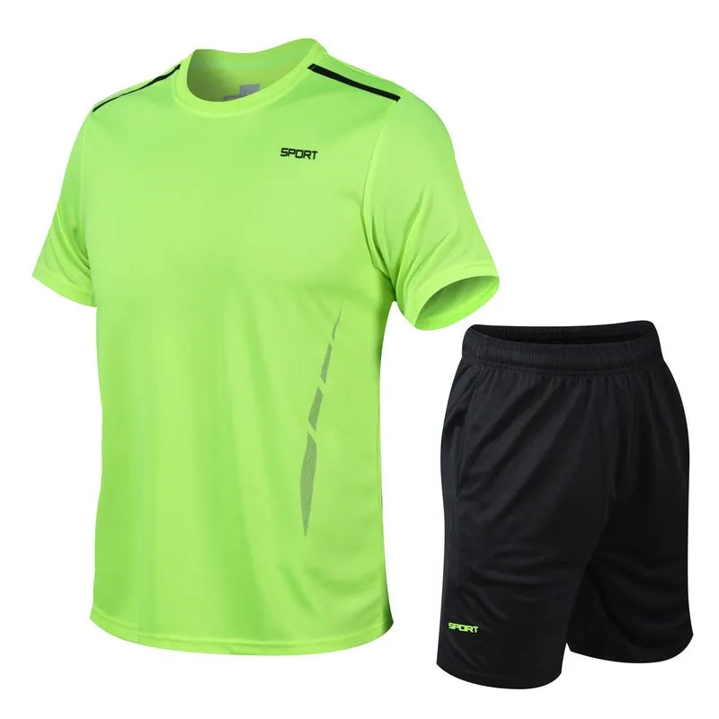 CHRLCK Men's Quick Dry Running Set