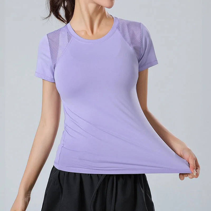 PofyBofy Women's Quick-Dry Yoga T-Shirt