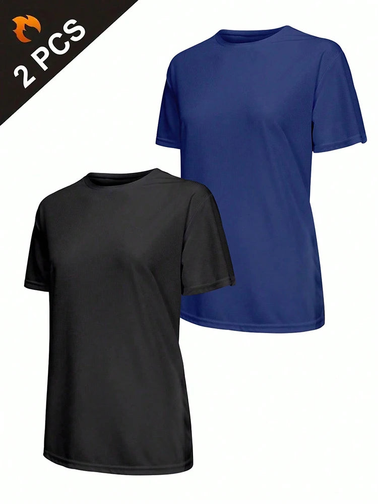 2Pcs Women's Quick Dry Sport T-Shirts