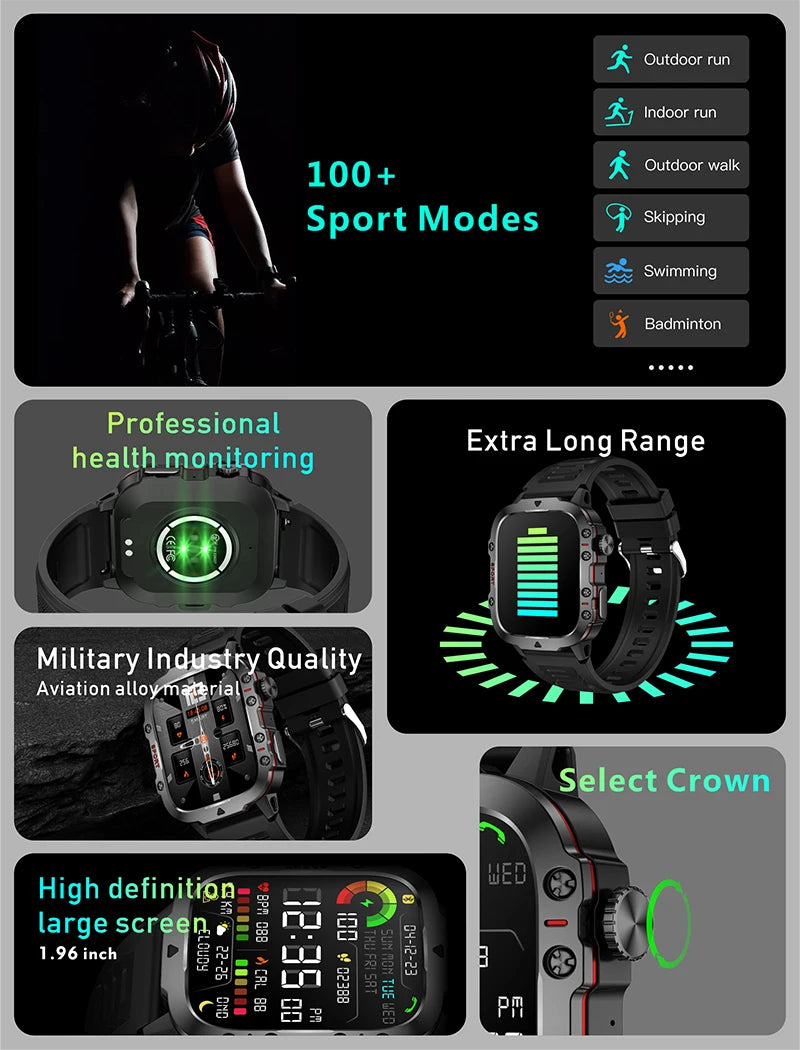 2024 New Xiaomi Military Smart Watch