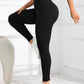 High Waisted Seamless Ribbed Yoga Leggings