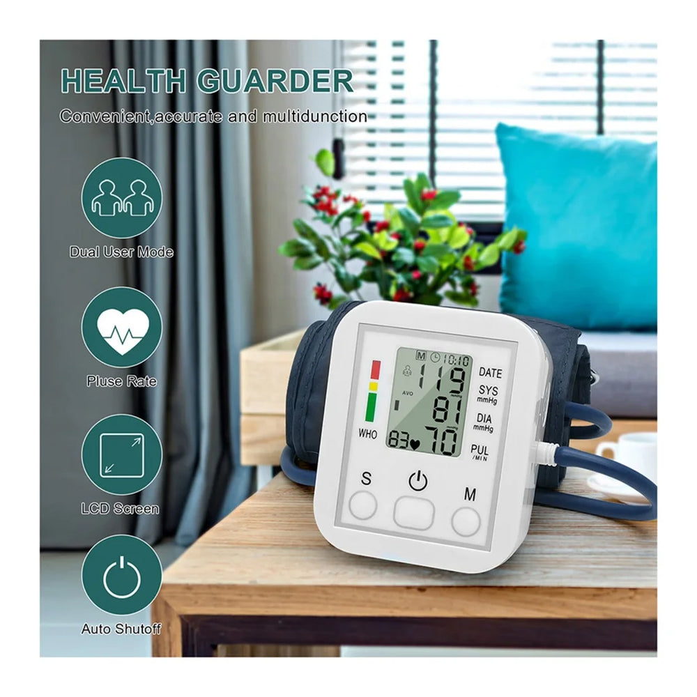Automatic Tonometer Arm Blood Pressure Monitor