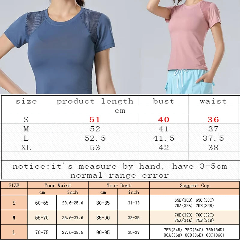 PofyBofy Women's Quick-Dry Yoga T-Shirt