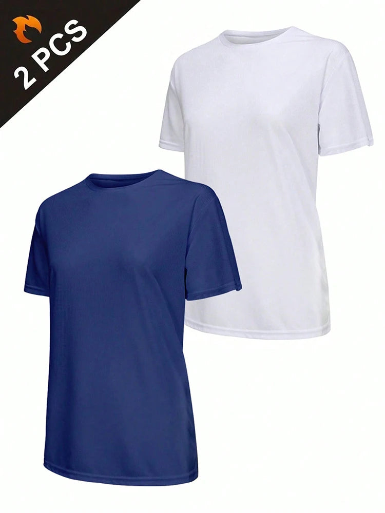2Pcs Women's Quick Dry Sport T-Shirts