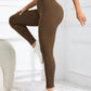 High Waisted Seamless Ribbed Yoga Leggings